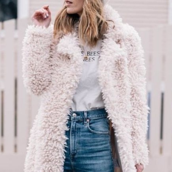 SOLD OUT!  Teddy Bear Cozy Faux Fur Cardigan Coat - Picture 2 of 8